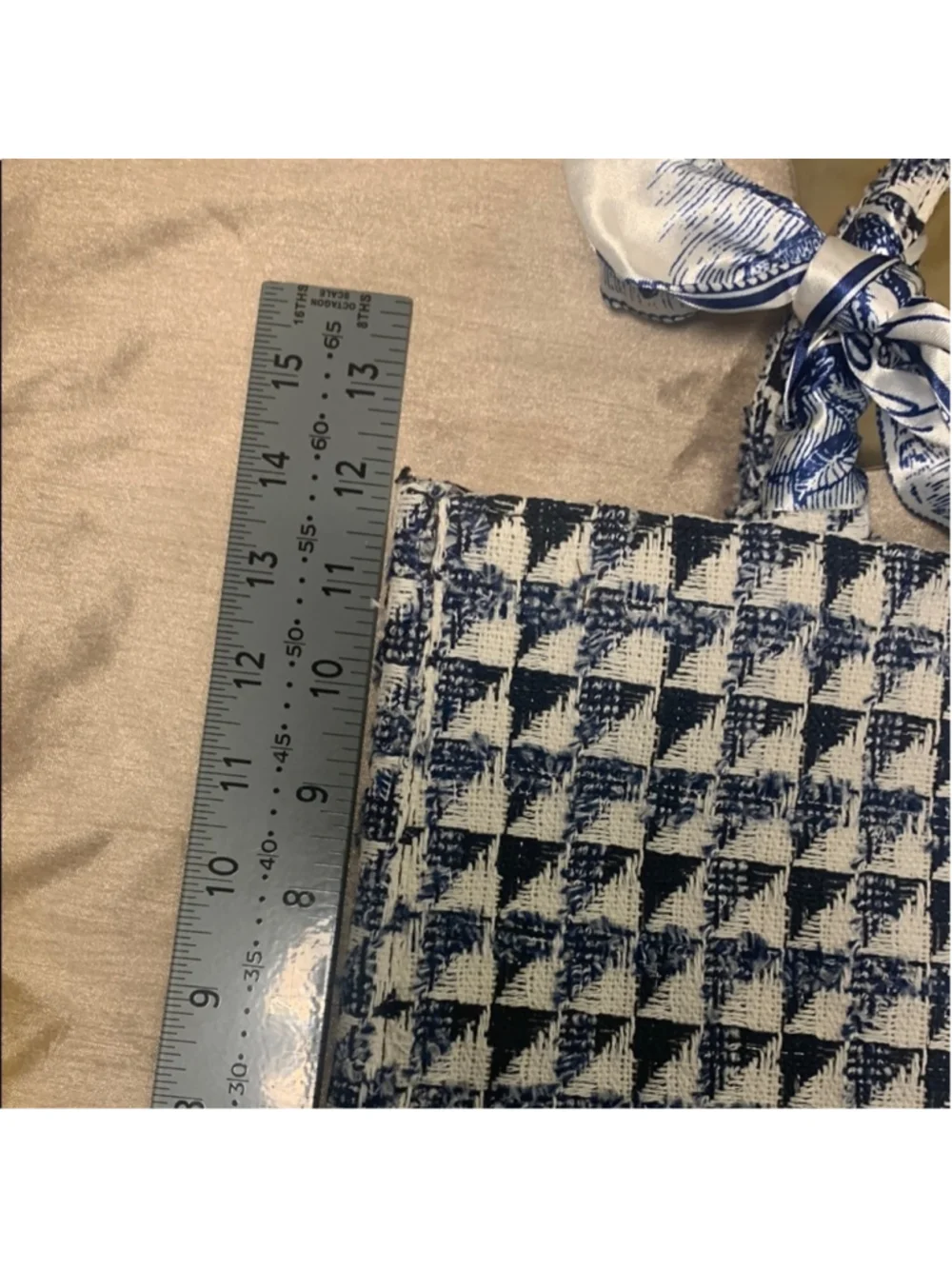 Elegant Blue and White Tote NWOT